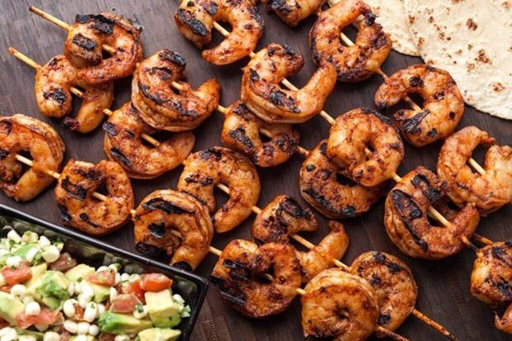 grilled shrimp skewers